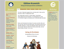 Tablet Screenshot of edition-krannich.de